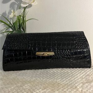 🩷 Vintage MUSKA MILANO of Italy, Genuine Leather clutch💚🩷💚